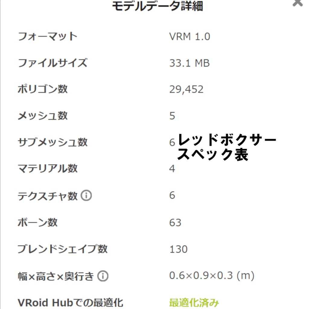 機械外装ショックギア『レッドボクサー』【3Dアバター】【VRM&FBX】【cluster&VRChat】