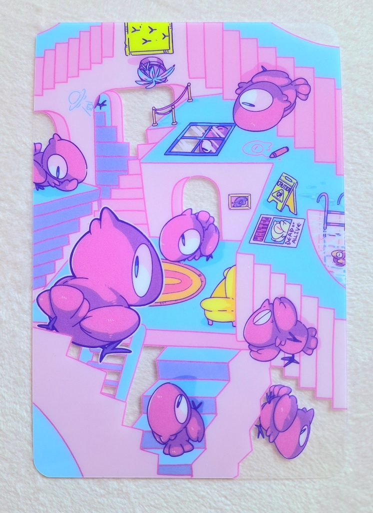 クリアポストカード(エアカラス)