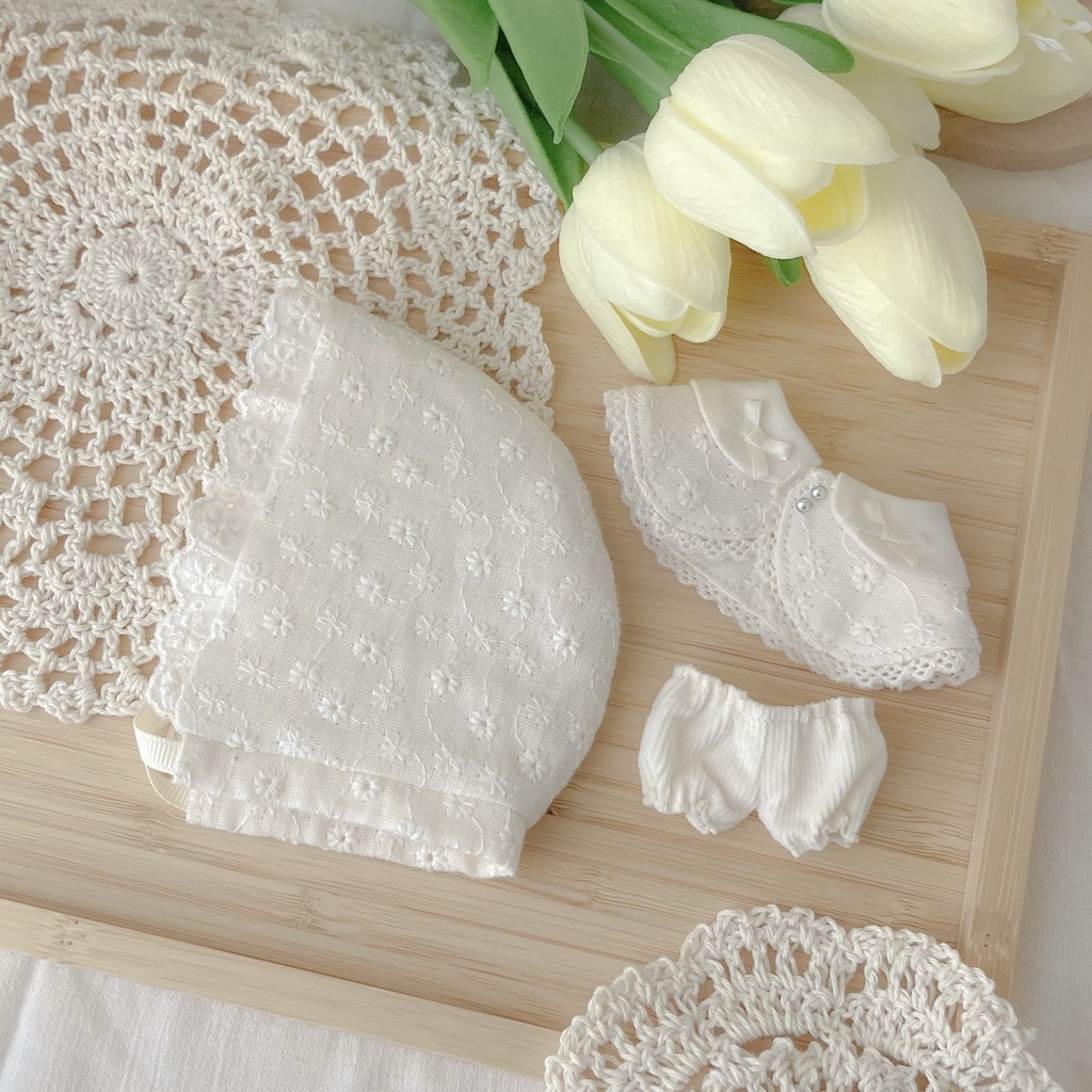white baby set