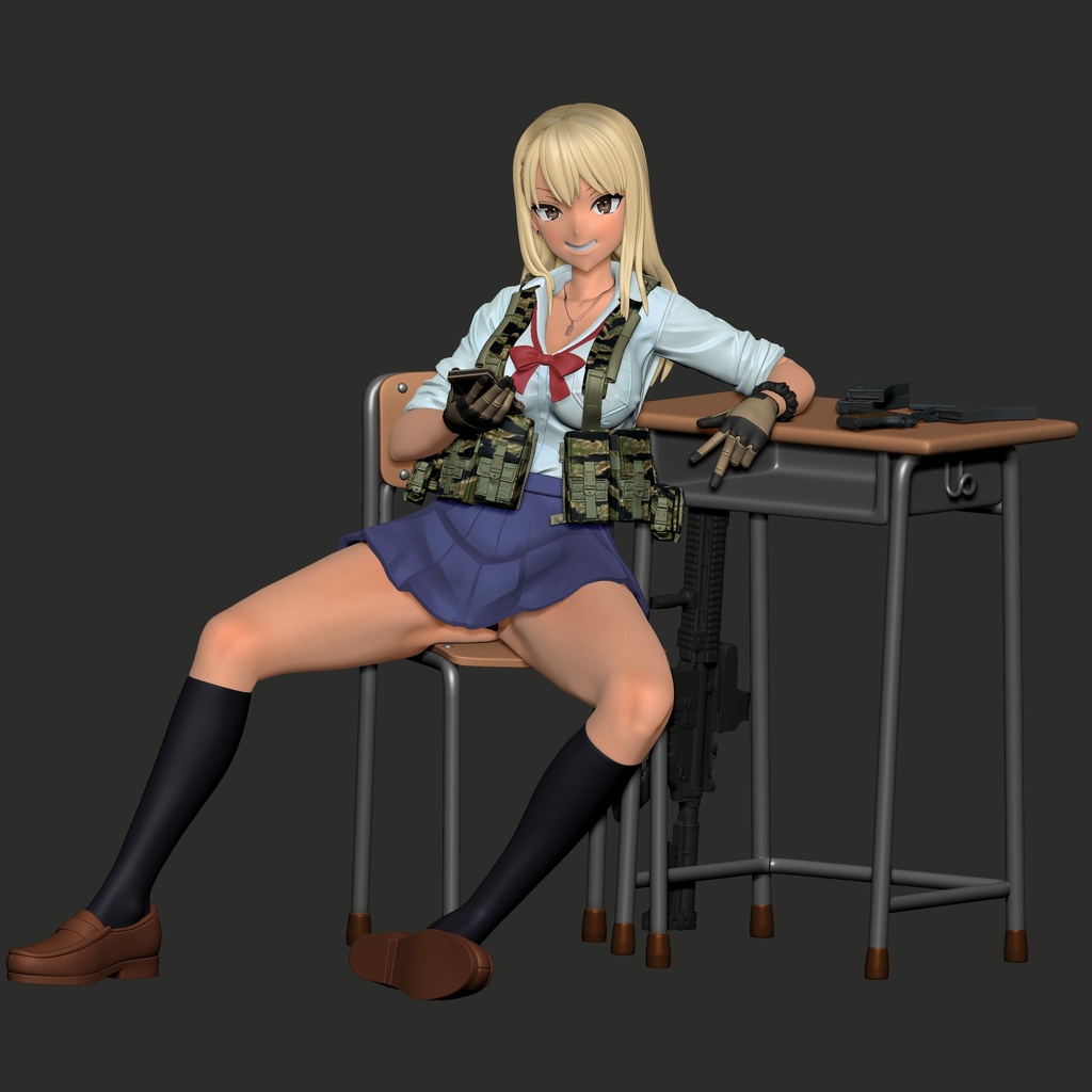 武装JK ナナ STLデータ