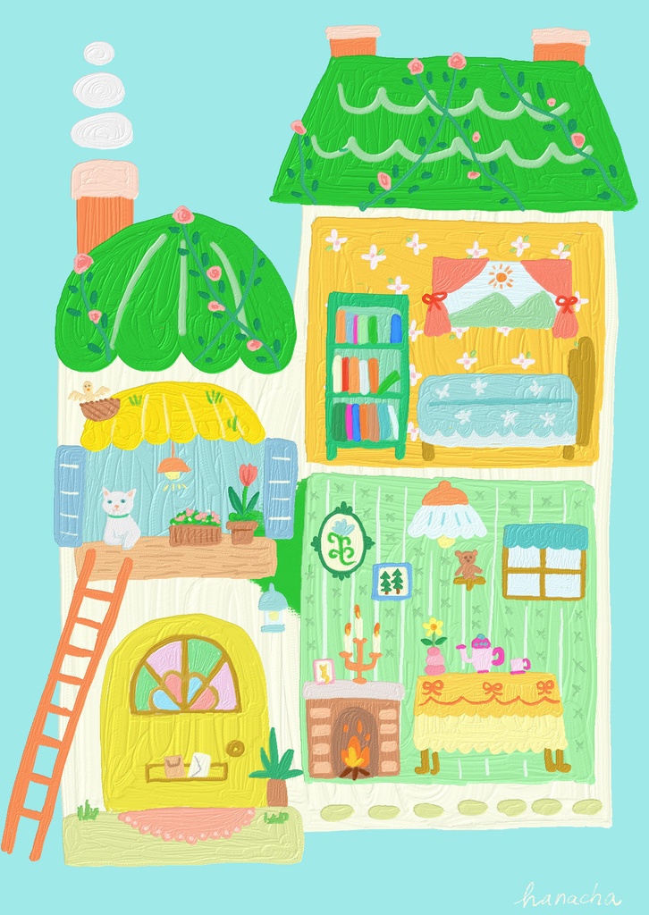 Dreaming my home / デジタルイラスト