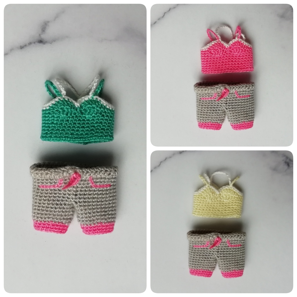 ミニチュアニット🧶バッククロスキャミソール