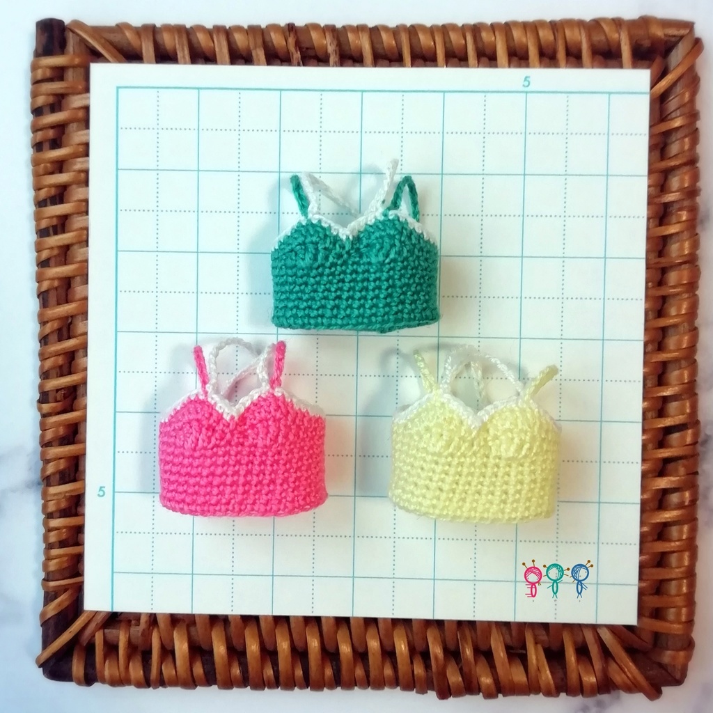 ミニチュアニット🧶バッククロスキャミソール