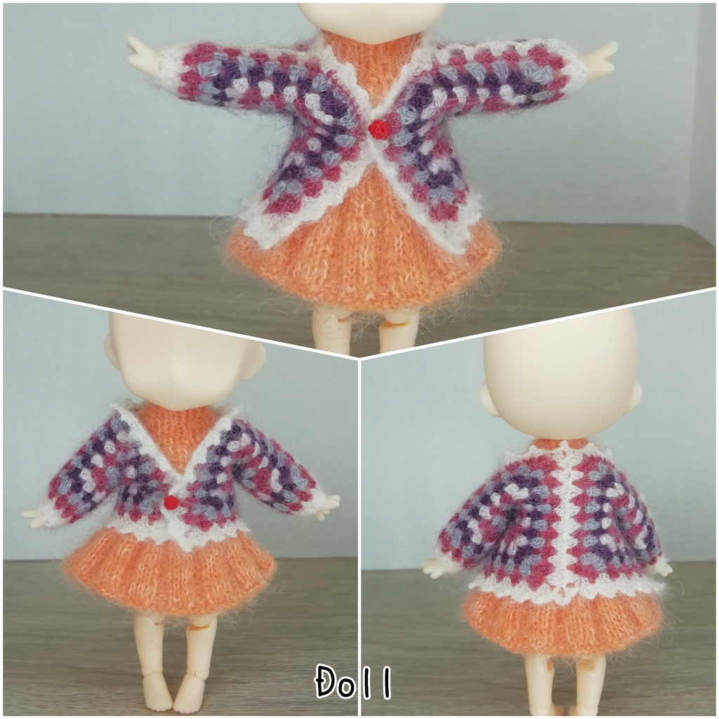 【1/12】グラニーモチーフカーディガン