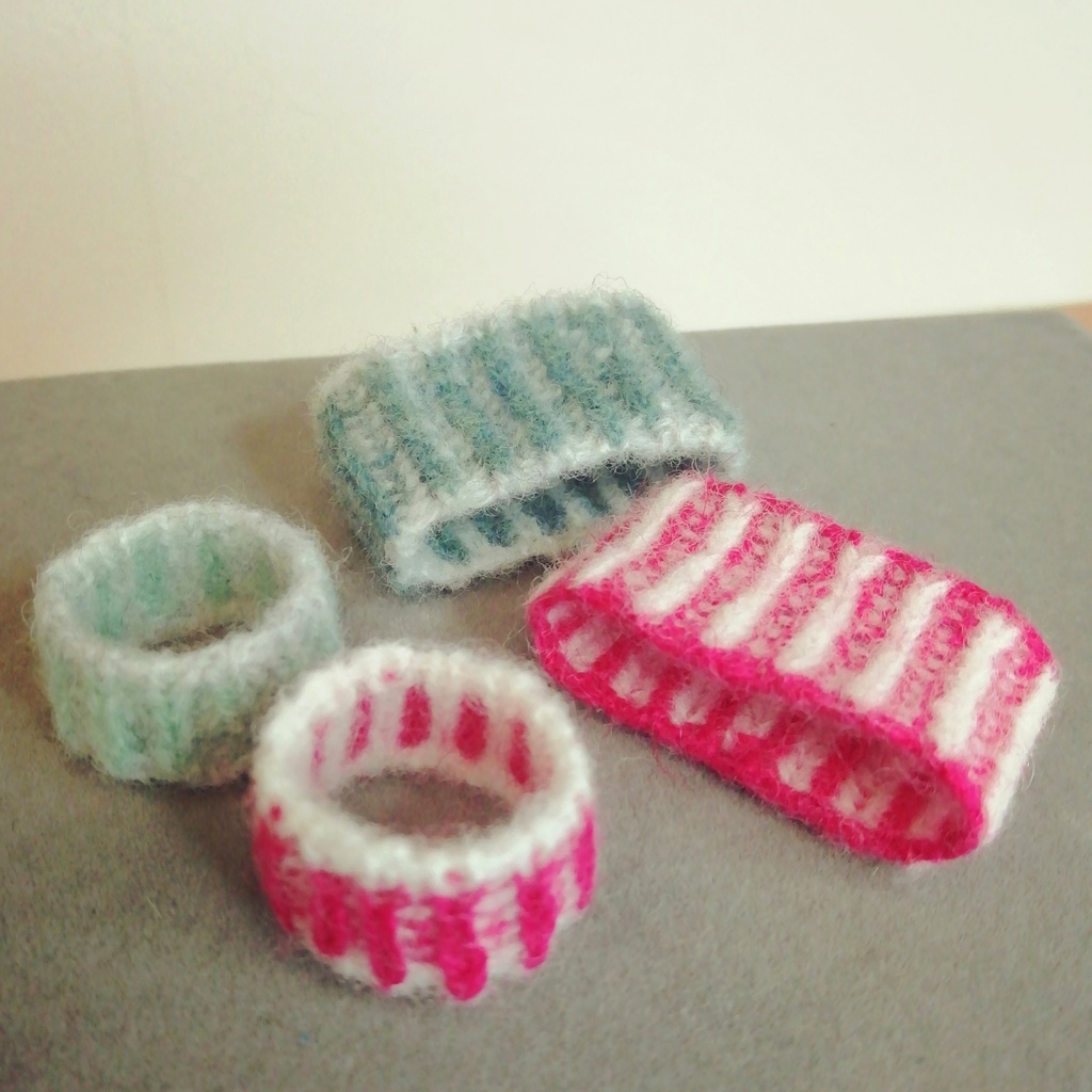 🧣リバーシブルスヌード&ニットリング💍