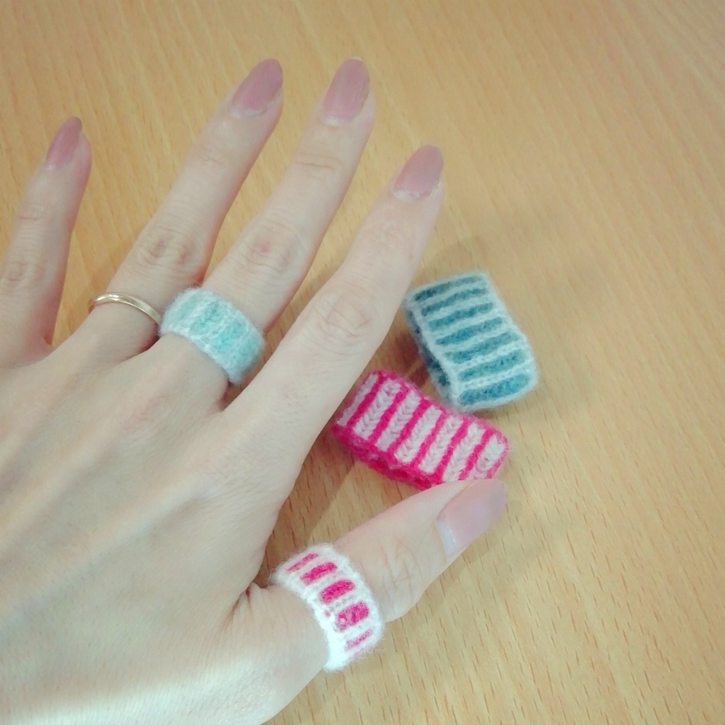 🧣リバーシブルスヌード&ニットリング💍