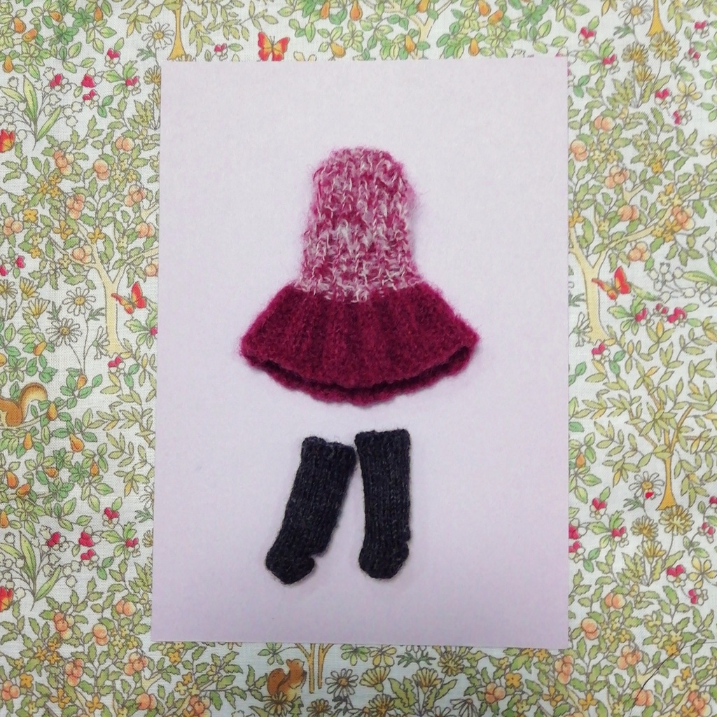 👗🧦ミニワンピ&トレンカセット