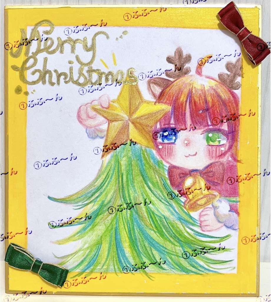 2024クリスマス色紙🎄