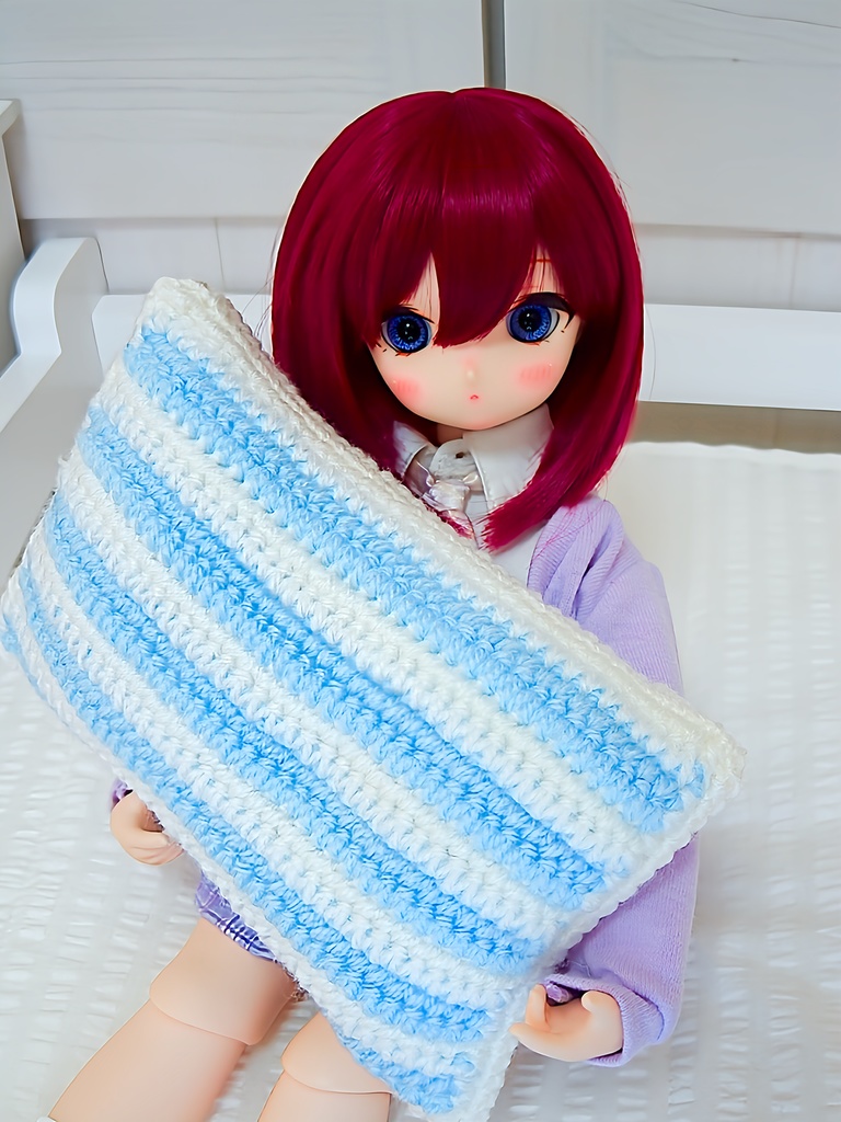 【フリーサイズ】かぎ針編みのおねんね枕