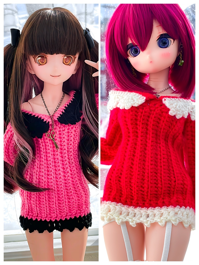 【受注は11/1〜11/30まで】かぎ針編みのオフショルワンピ改