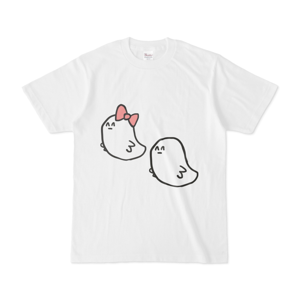 フジノトリTシャツ 女の子と男の子(白)