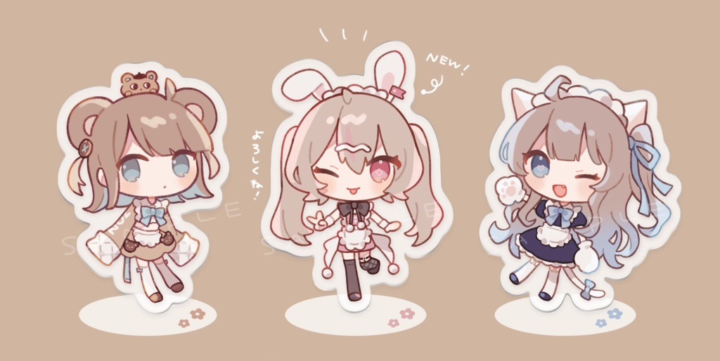 メイドさんアクリルフィギュア