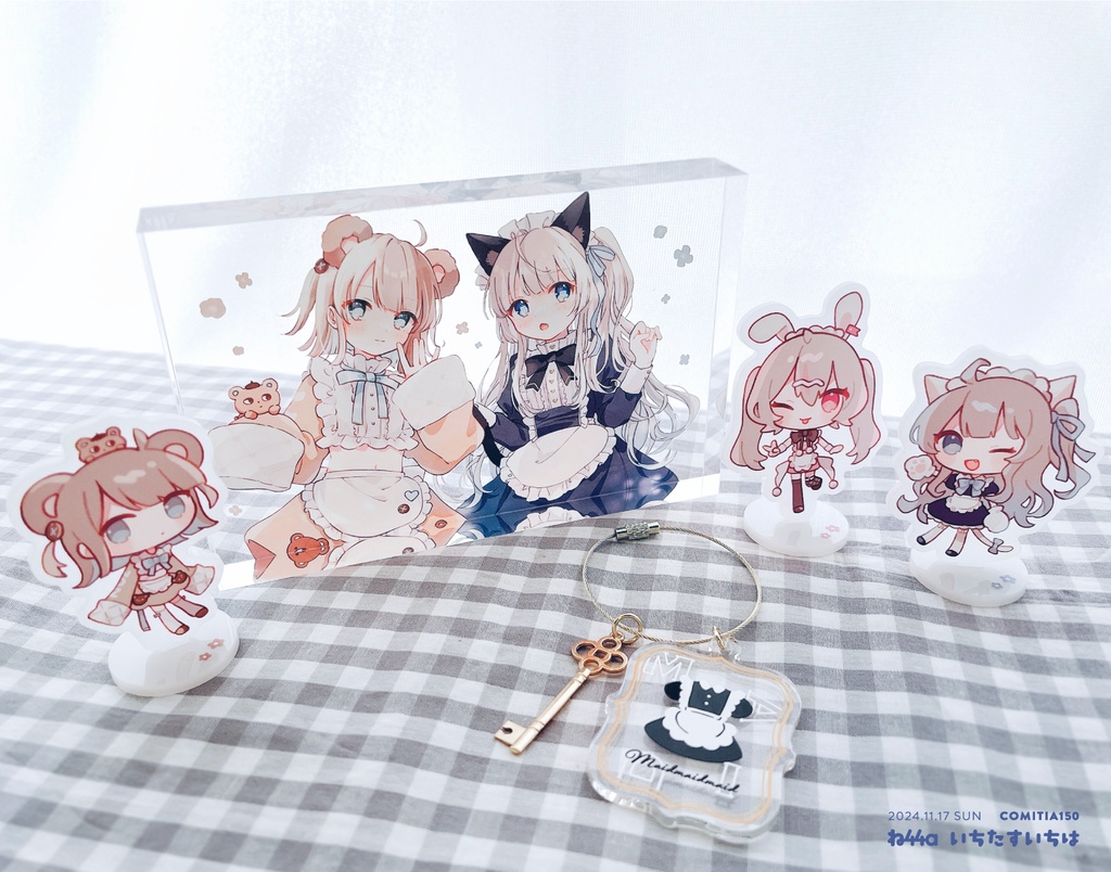 メイドさんアクリルブロック