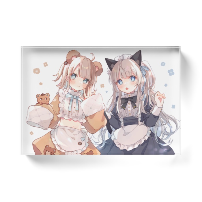 メイドさんアクリルブロック