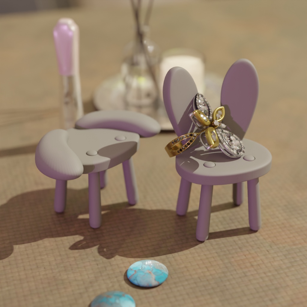 小物スタンド_バニー(2種)