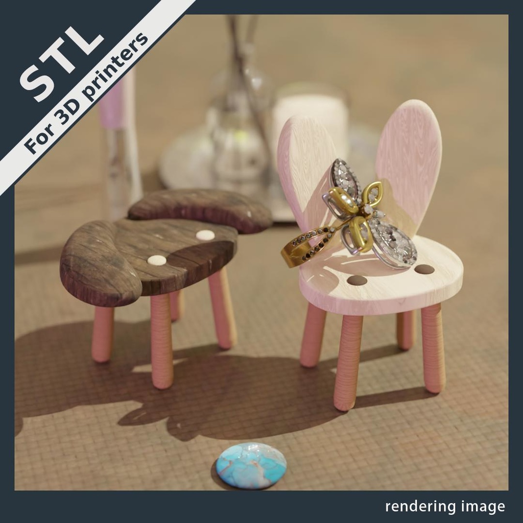 バニー_2種(小物スタンド)