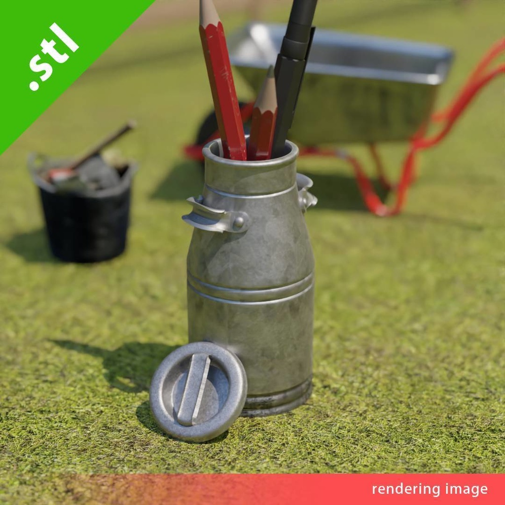 ミルクボトル(ペンスタンド)