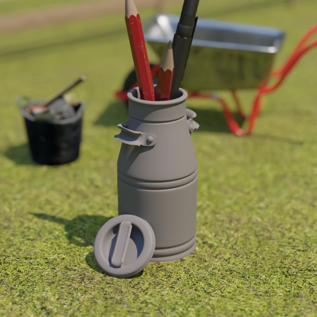 ミルクボトル(ペンスタンド)