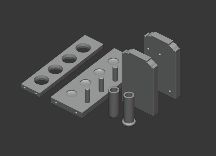 実験爆発コントセット(試験管とスタンド)