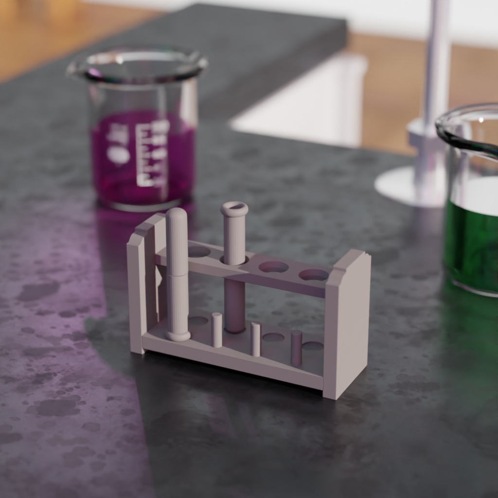 実験爆発コントセット(試験管とスタンド)