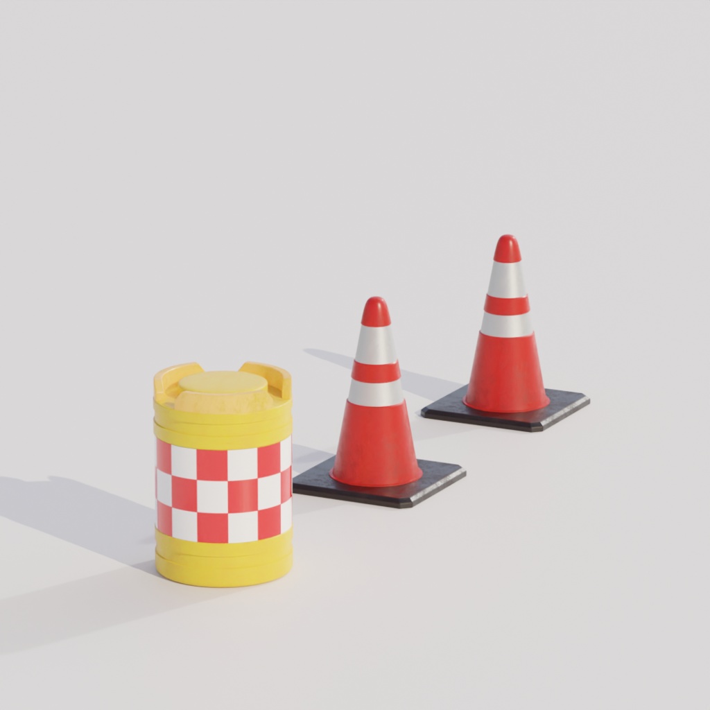 【¥0】三角コーン_クッションドラム