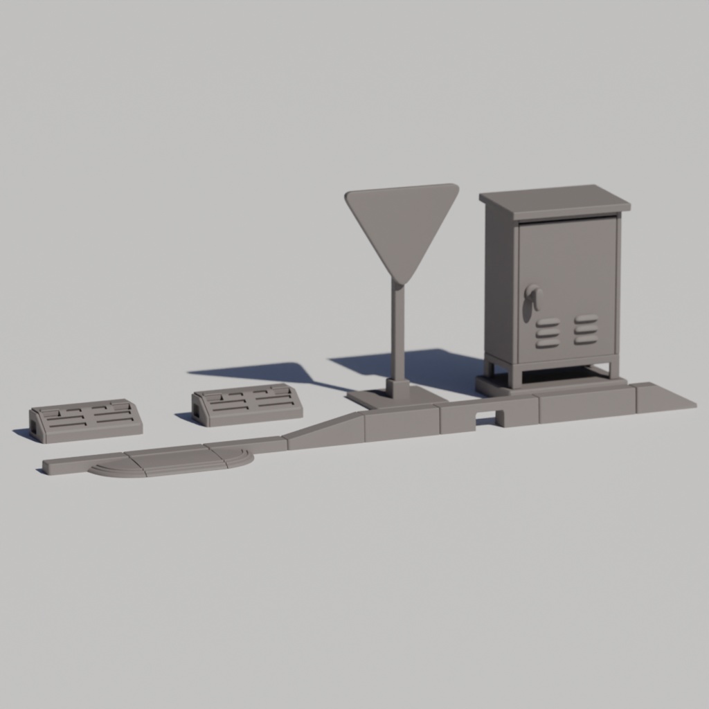 日本の道路 シーンセレクションB (それっぽくなる5点セット)