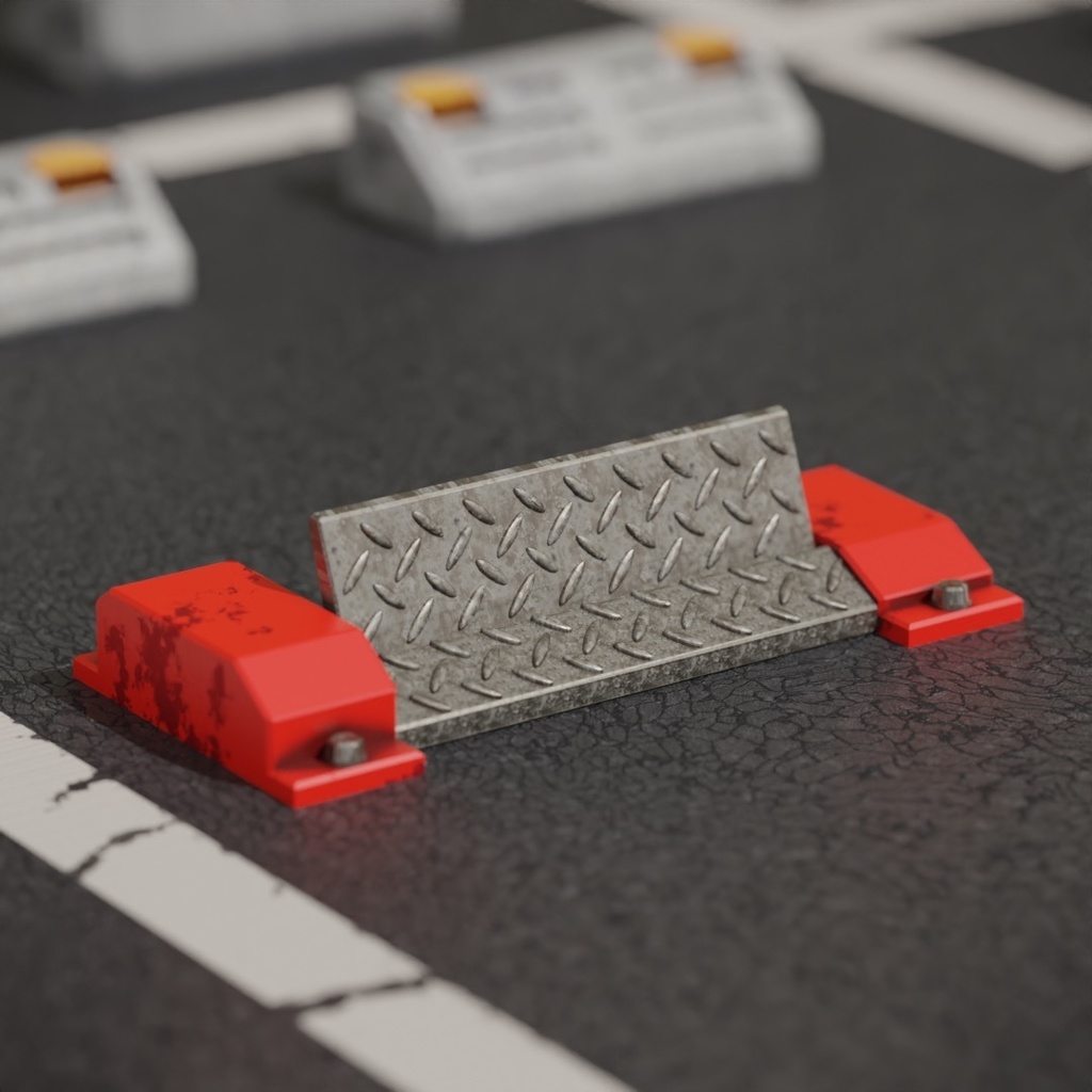 駐車場のロック板