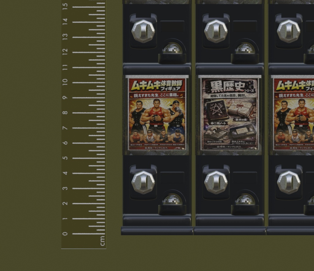 ガチャマシーン(カプセルが出て来る!・連結可能!)