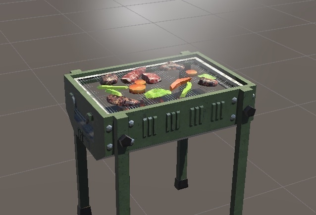 【VRChat/Unity】バーベキューコンロセット - BBQ Grill Set