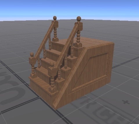 期間限定無料!【VRChat/Unity】 アンティーク調の階段