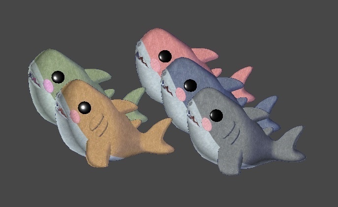 期間限定無料!【VRChat/Unity】 ちいさなおともだち_サメ