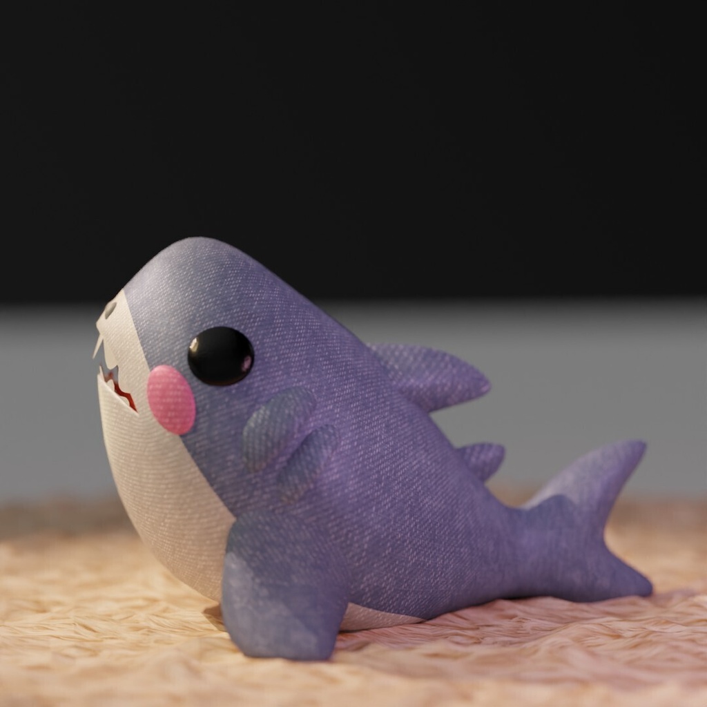 期間限定無料!【VRChat/Unity】 ちいさなおともだち_サメ