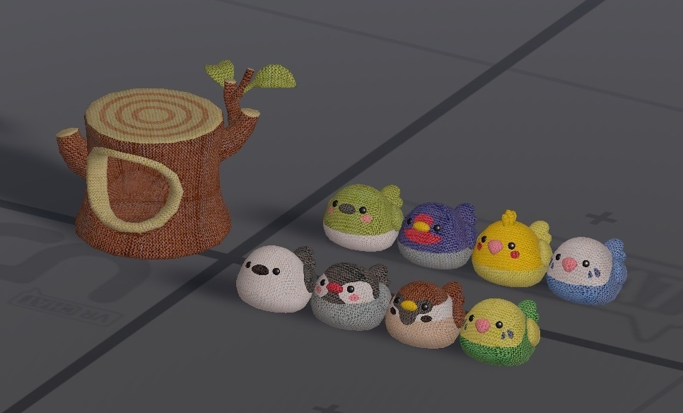 【無料版有】【VRChat/Unity】ぷっくり かわええ とりさん