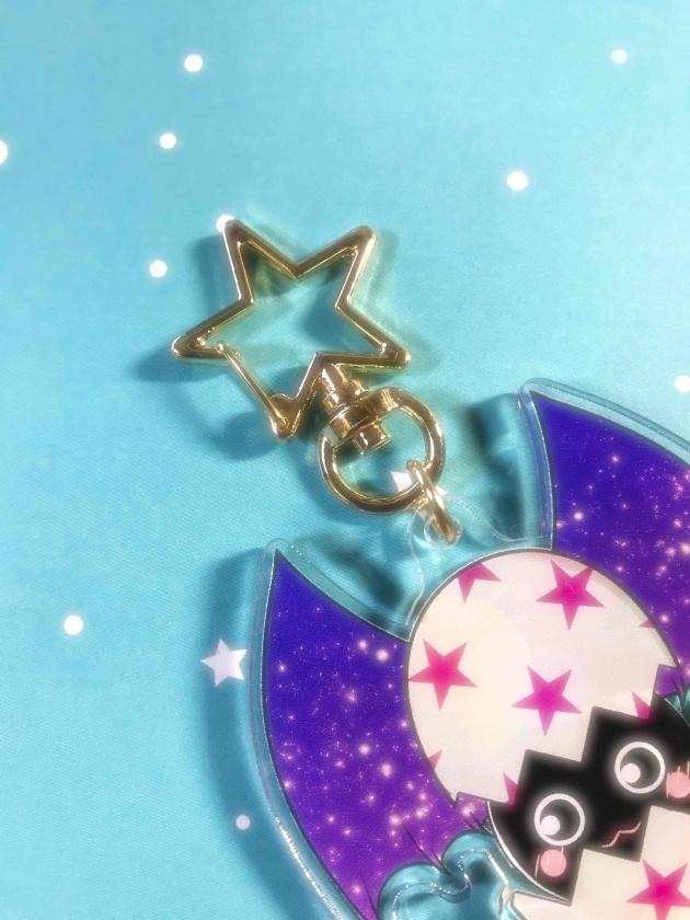 アクリルキーホルダー おくびょうタマゴ