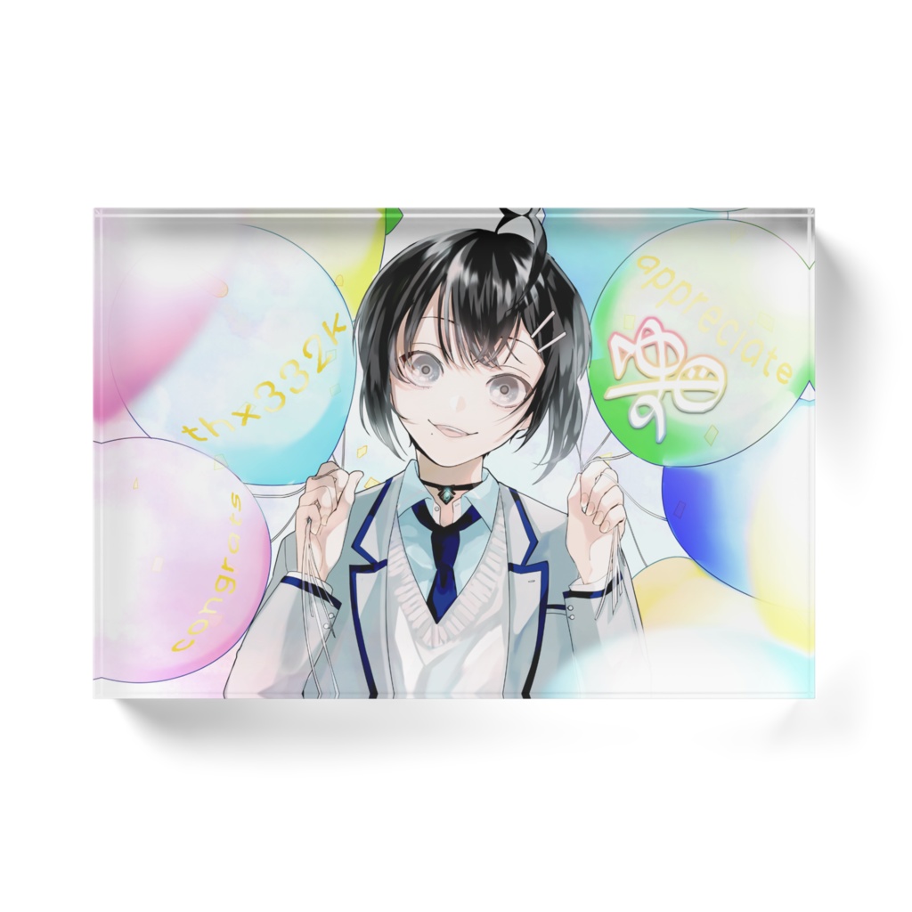 出VTF×楪×アクリルブロック