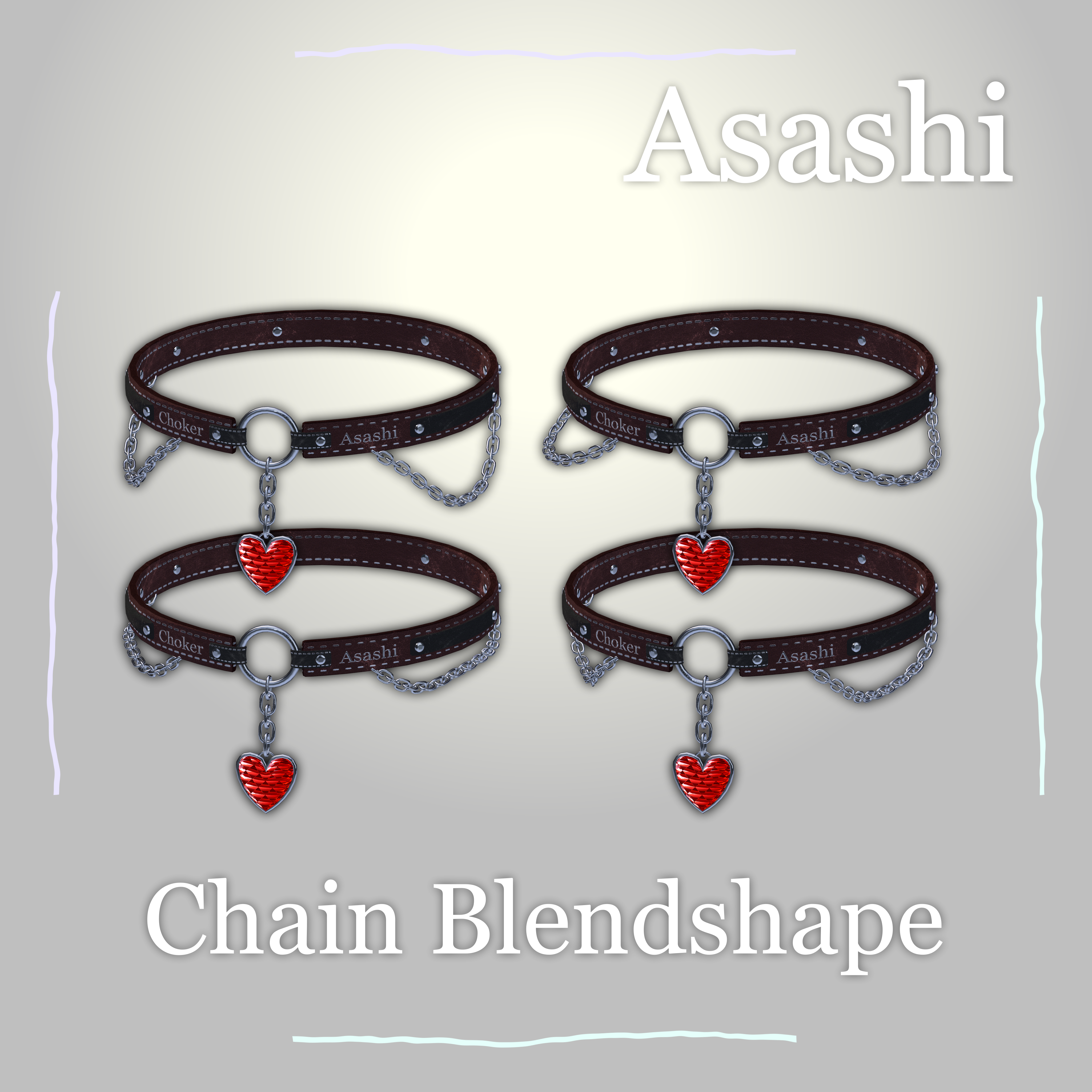 🥰 VRChat Choker 「12アバター | Avatars」 🔗 - asashi - BOOTH