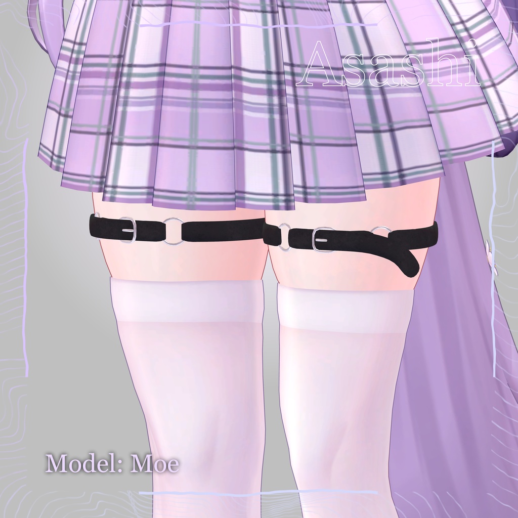 🖤 「VRChat Generic Part」Thigh Chokers 🔗