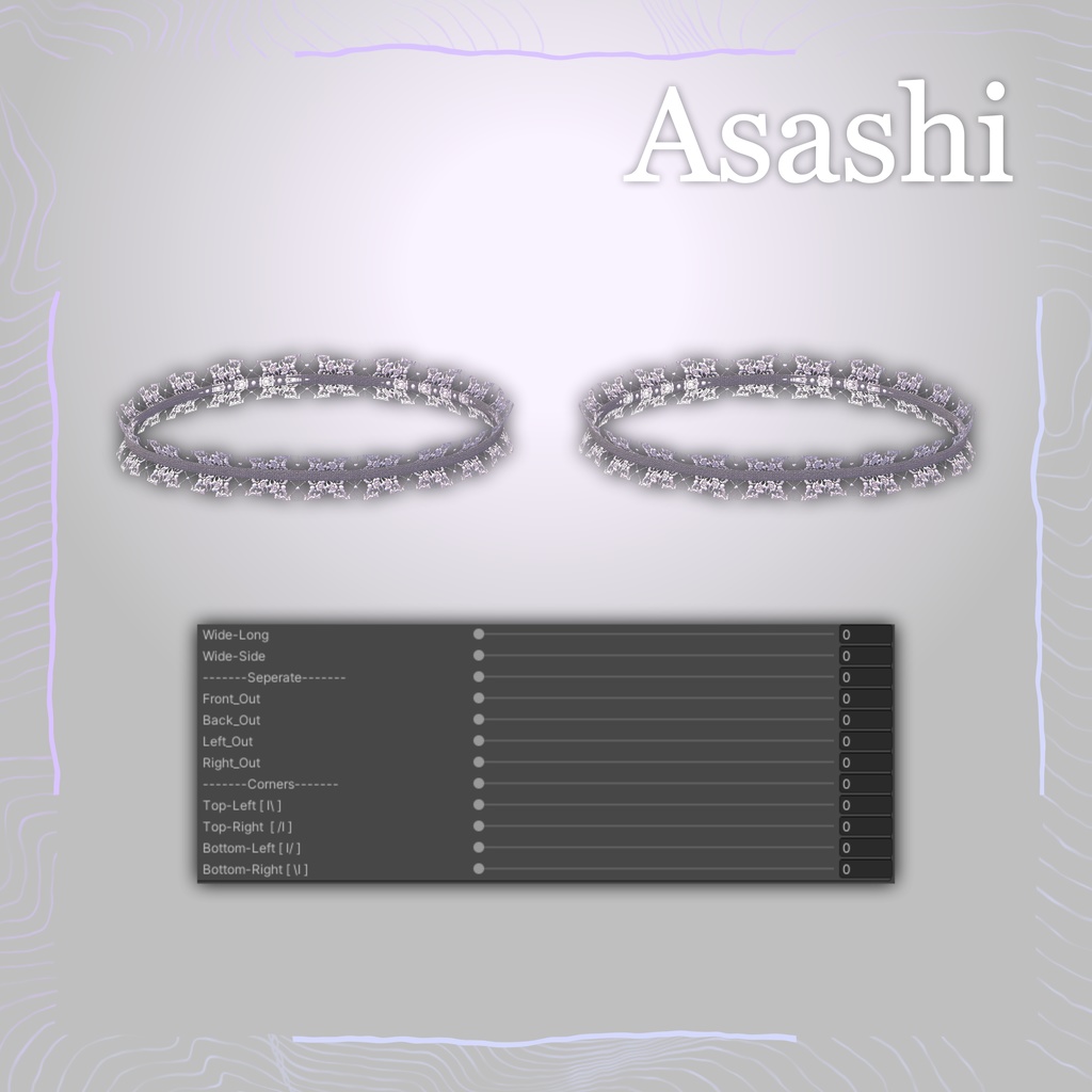 🖤 「VRChat Generic Part」Thigh Chokers 🔗