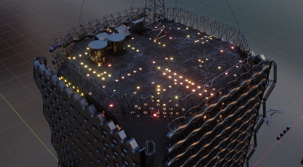 【3D Bledner2.8】Building Block ビル 建物 モデル