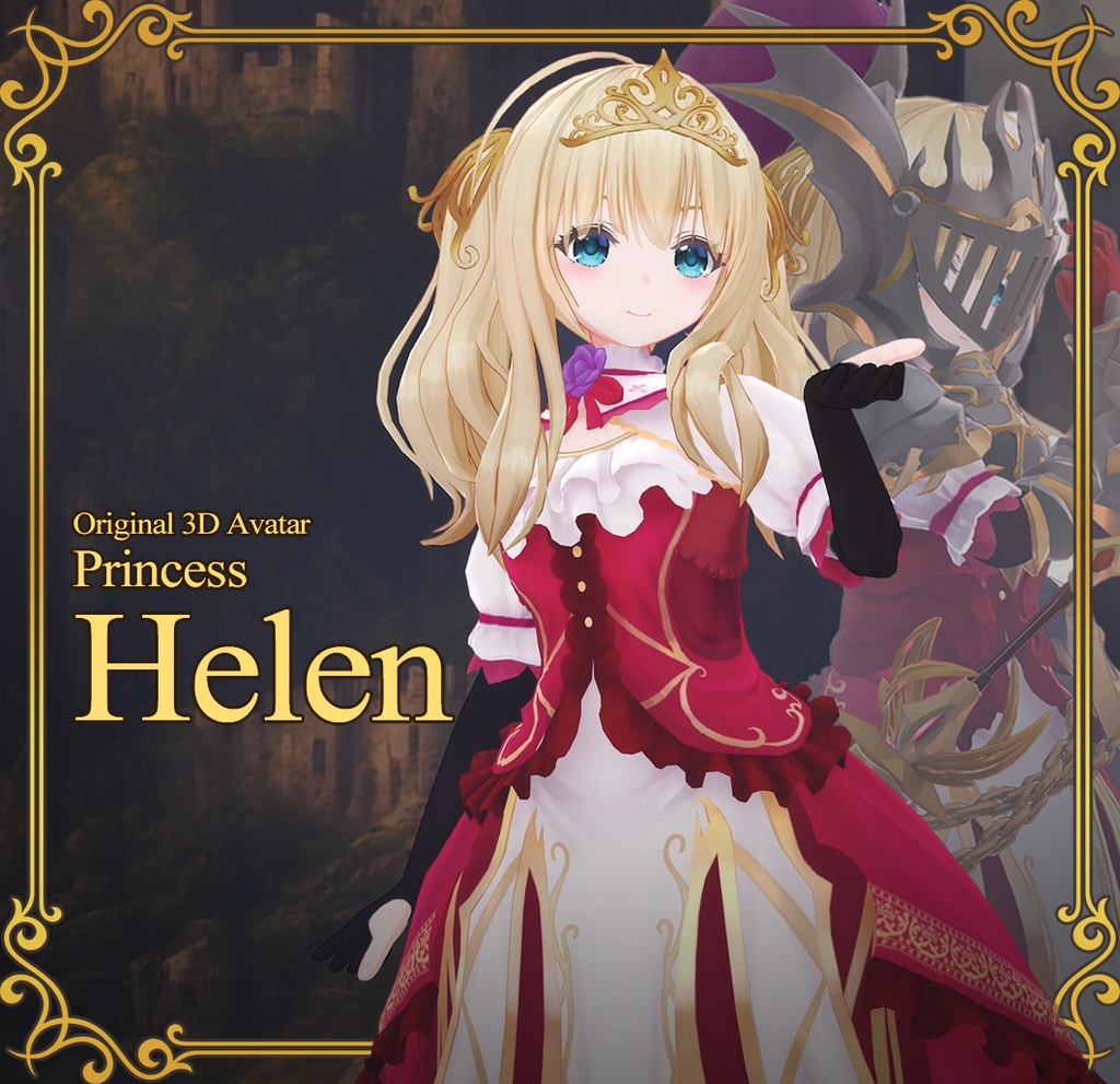 【オリジナル3Dモデル】プリンセス“ヘレン”/Princess Helen