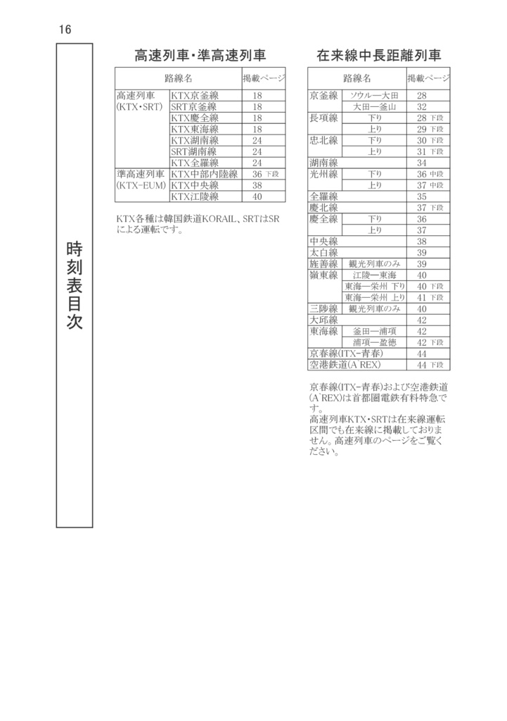 【旧版特価セール】韓国シティ時刻表vol.4 2023夏秋 한국철도시간표