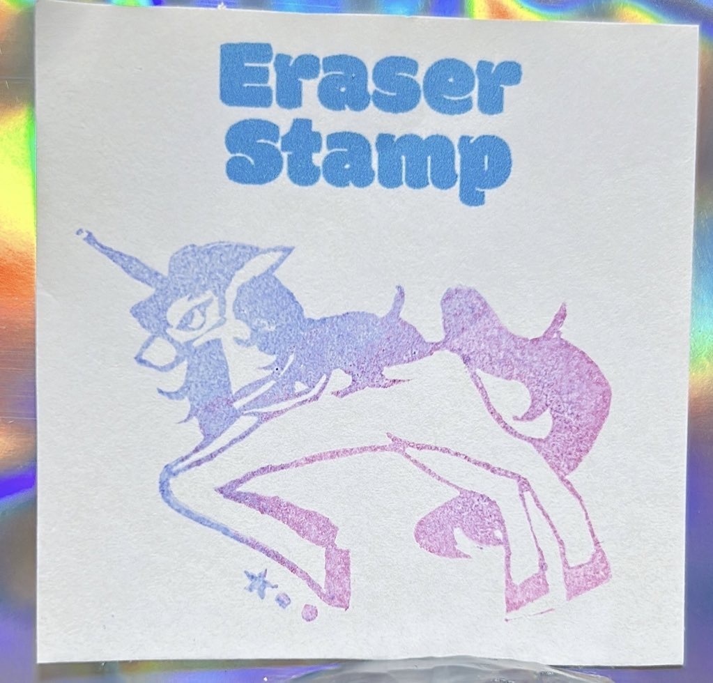 透明ユニコーンハンコ