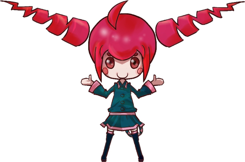 【Flee DL】イラスト「重音テトラ」【フリーダウンロード】