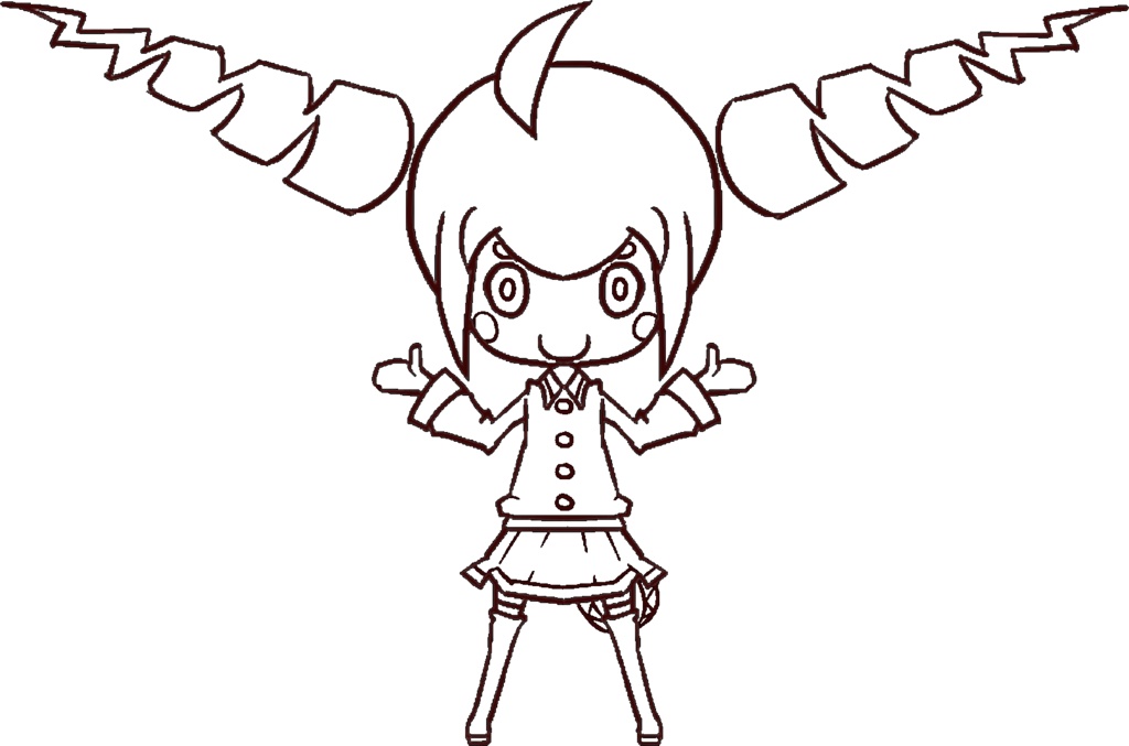 【Flee DL】イラスト「重音テトラ」【フリーダウンロード】