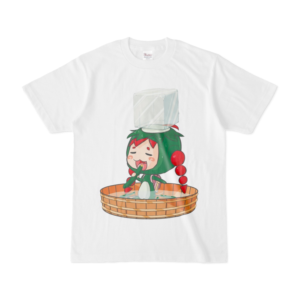 カッパちゃんシリーズ：たらいキュウリTシャツ