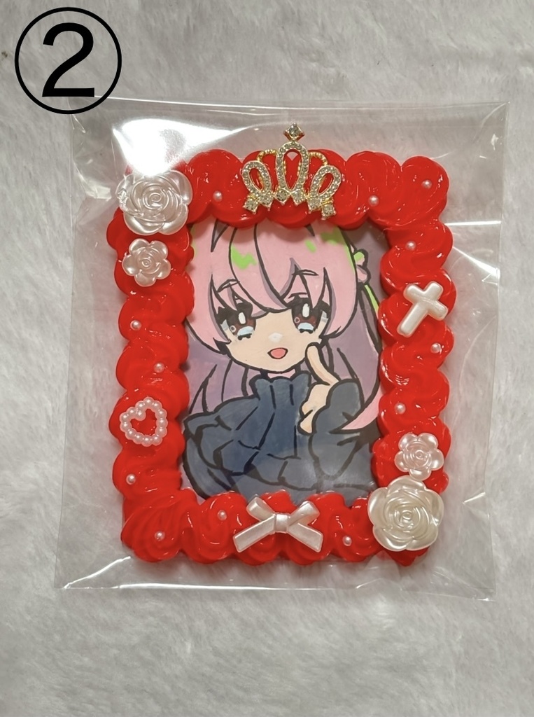 女の子は可愛い!原画入りデコトレカケース