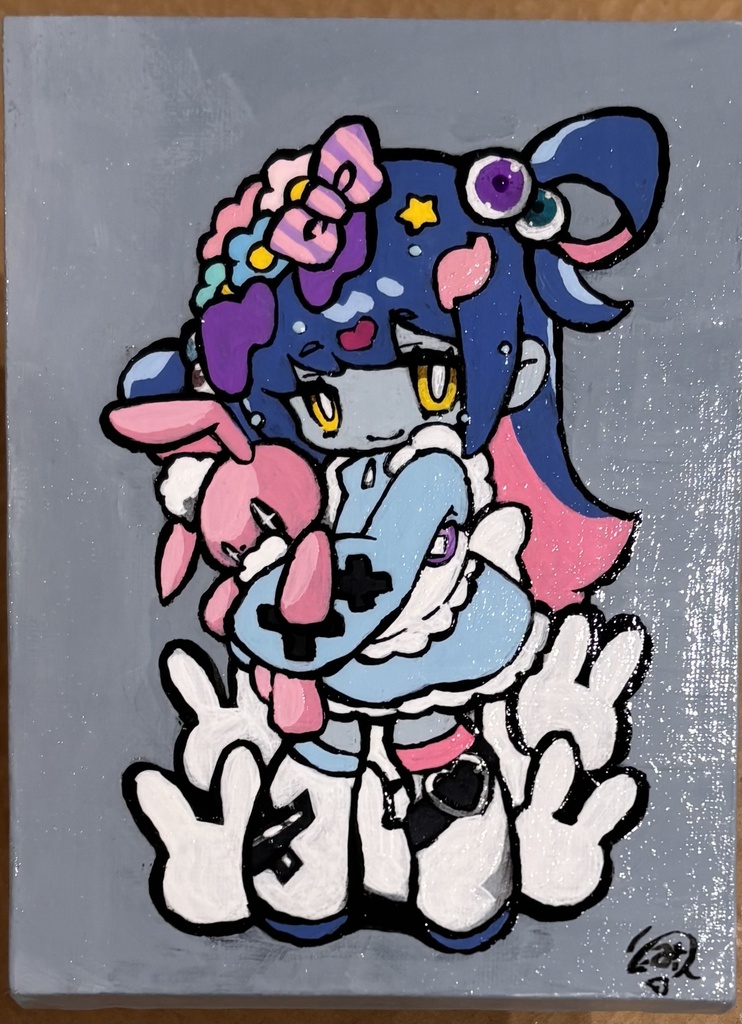 『ゾンビちゃん』アナログキャンバス