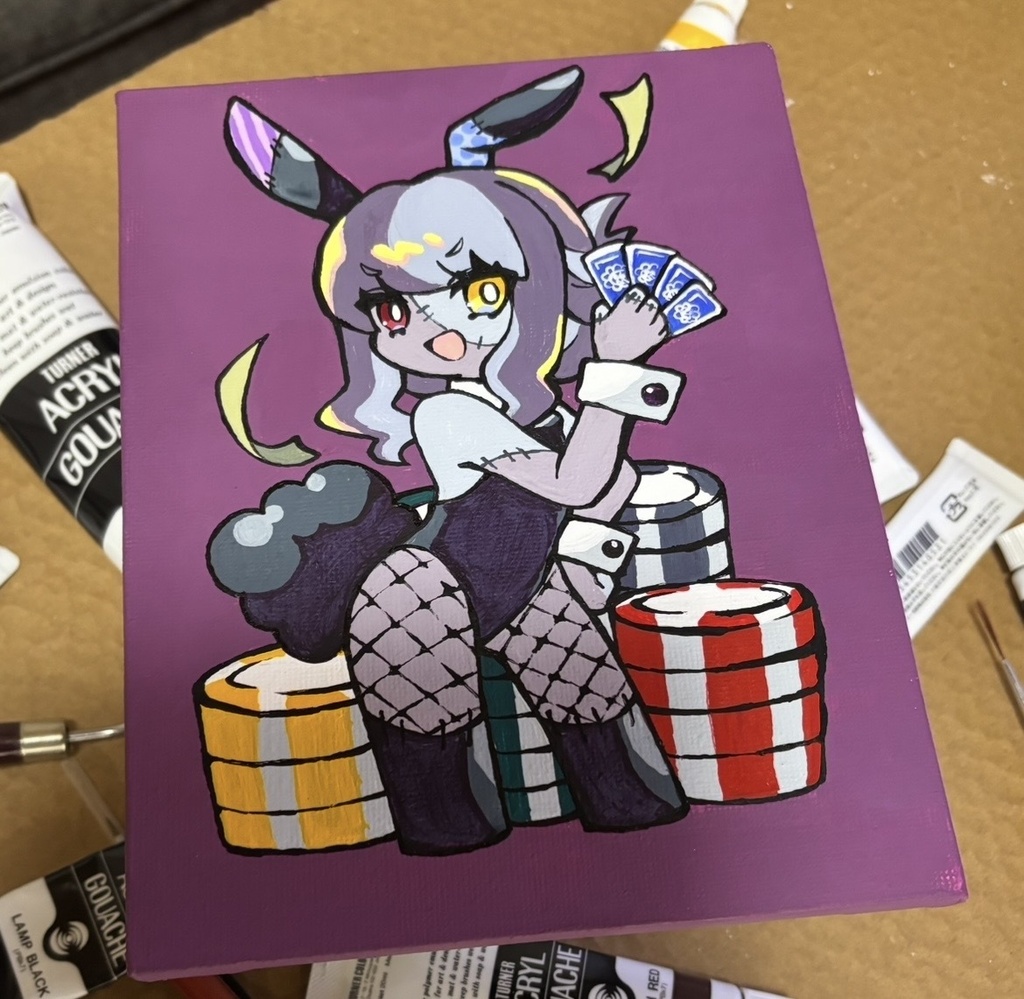 『ツギハギちゃん』アナログキャンバス