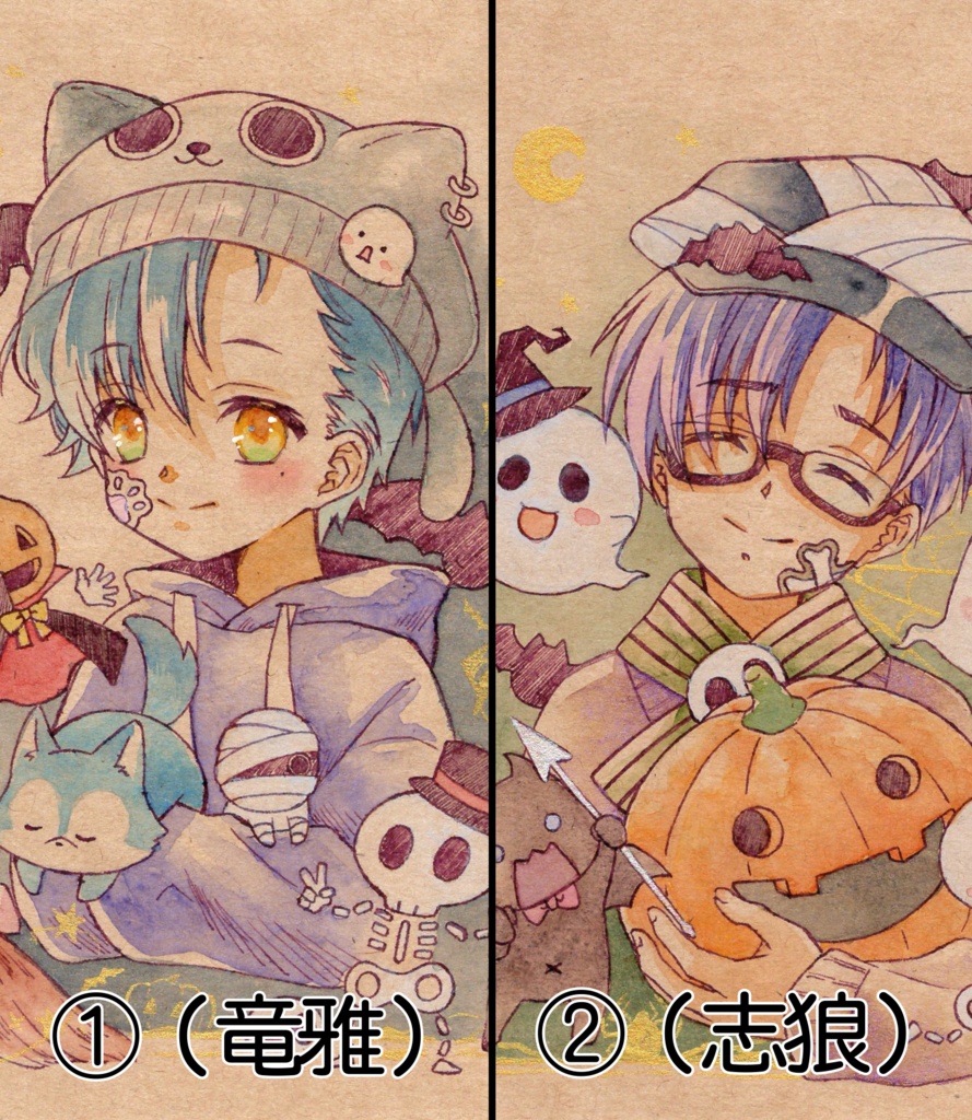 【原画】ハロウィンドローイング
