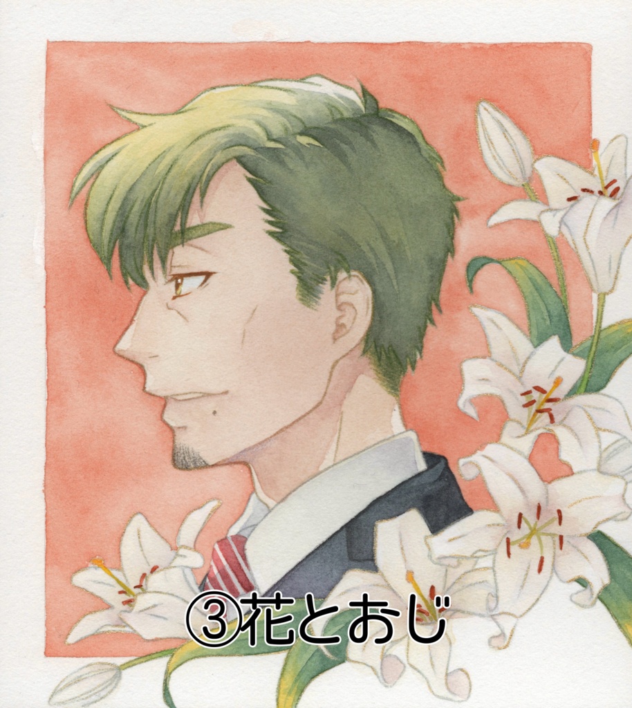 【原画】1/4サイズ色紙